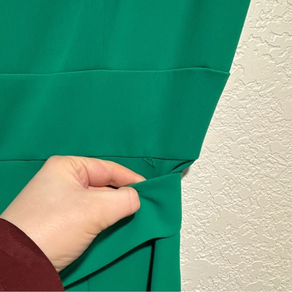 ANTONIO MELANI Catherine Emerald Green Wide Leg Square Neck Jumpsuit - Picture 9 of 9